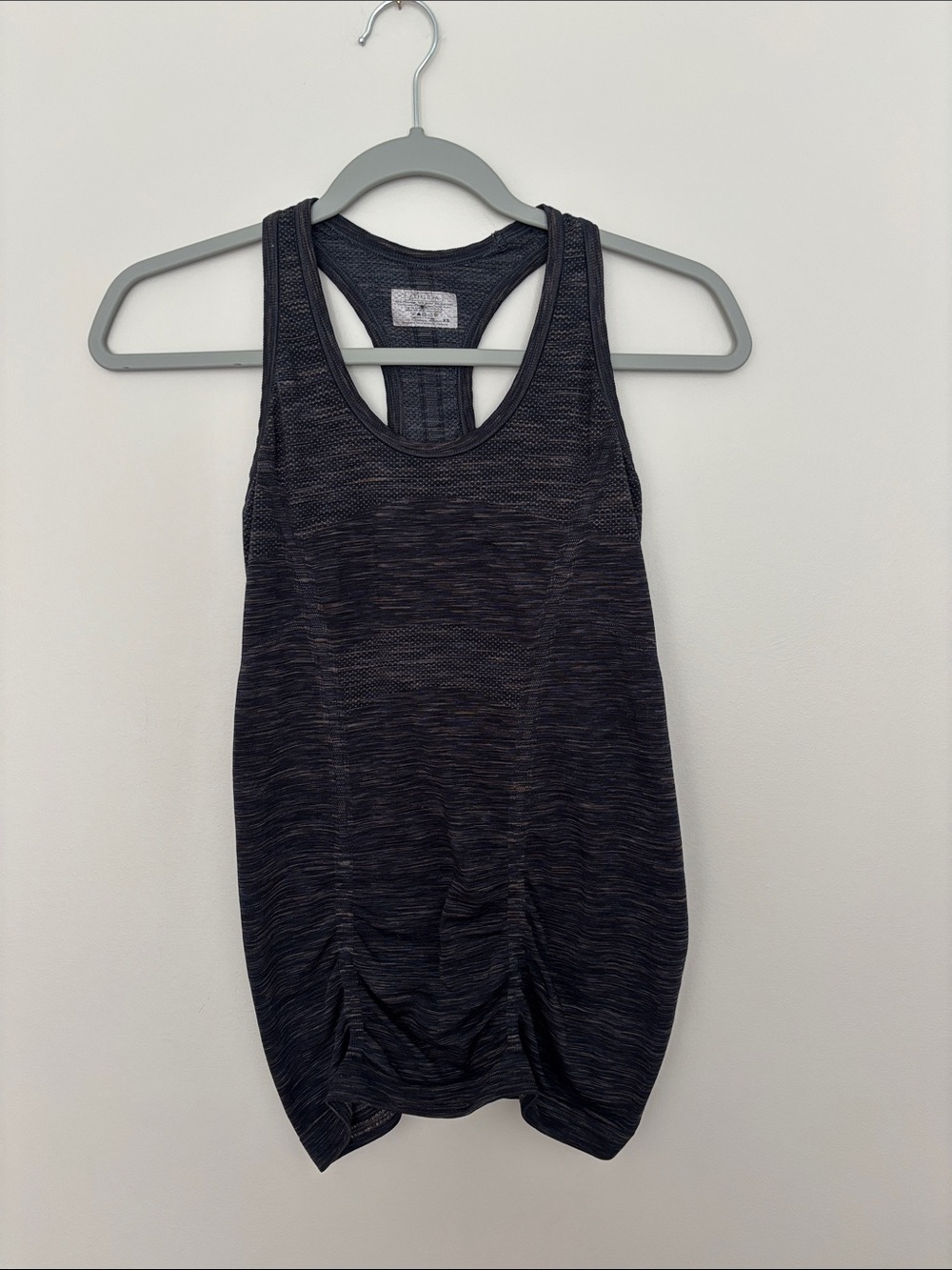 Athleta Black Heather Seamless Momentum Tank Size XS